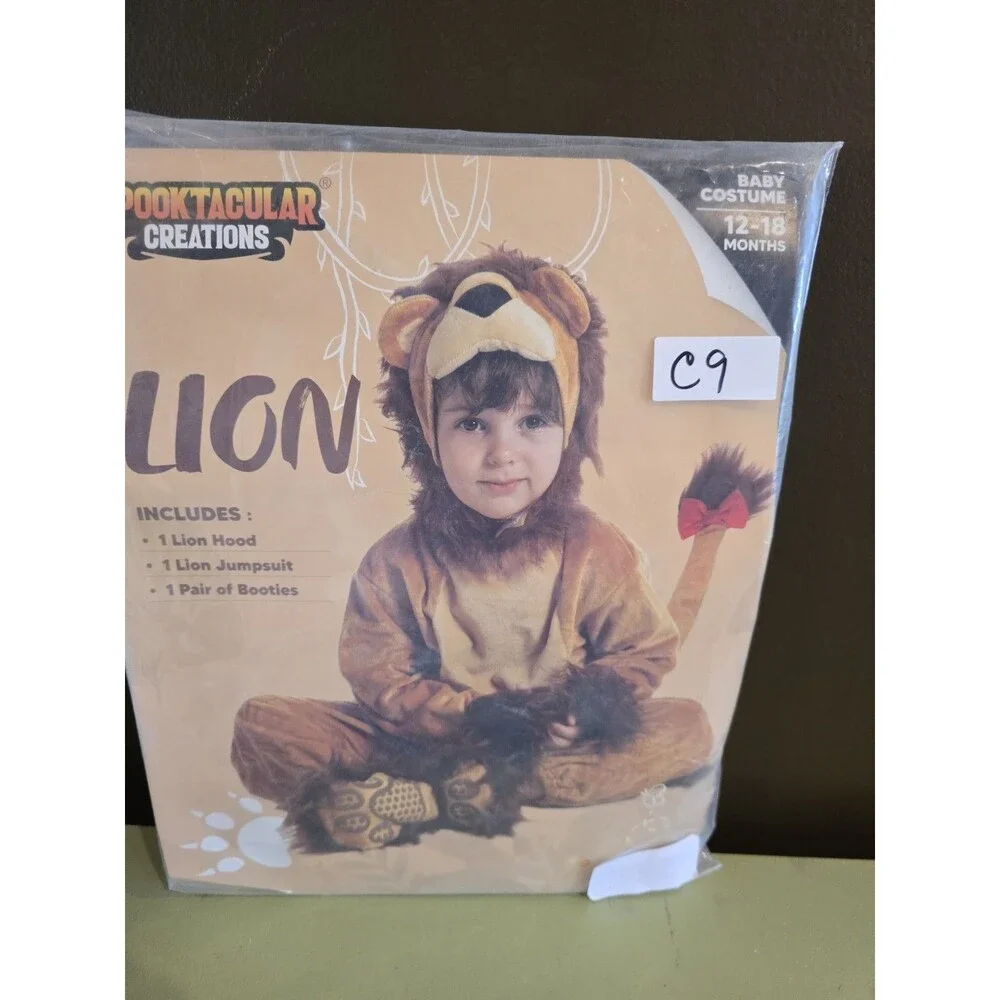 Spooktacular Creations Baby Lion Costume 12-18 Months 12M 18M Jumpsuit New C9
